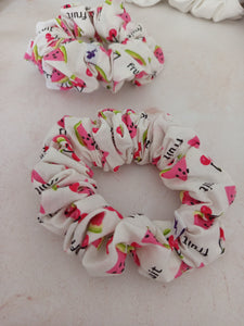 Gumica za kosu (scrunchie) mini LUBENICA, 100% pamuk